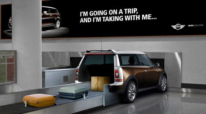 'm going on a trip and I'm taking with me... Mini Cooper